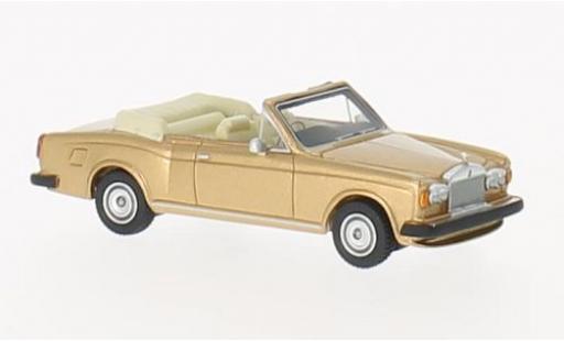 Rolls Royce Corniche 1/87 BoS Models Convertibile gold RHD 1974 modellino in miniatura