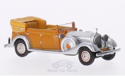 Rolls Royce Phantom 1934 1/87 BoS Models II Thrupp & Maberly orange/aluminium RHD 1934 Star of India modellino in miniatura