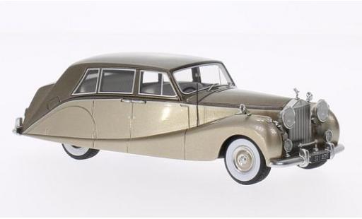 Rolls Royce Silver Wraith 1/43 BoS Models Empress Line by Hooper metallico beige/metallico marroneee 1956 modellino in miniatura