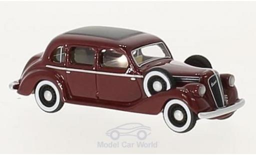 Skoda Superb 1938 1/87 BoS Models 913 rosso RHD 1938 modellino in miniatura