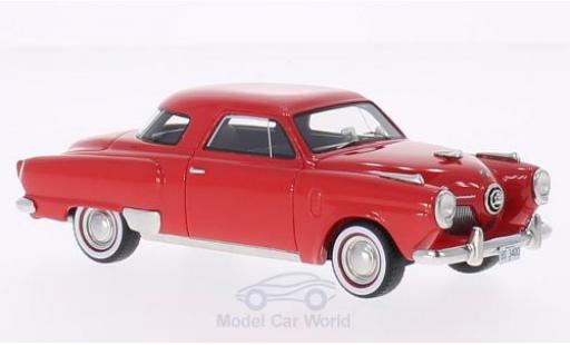 Studebaker Champion 1/43 BoS Models Starlight Coupe rosso 1951 modellino in miniatura