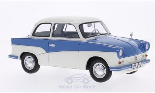 Trabant P50 1/18 BoS Models blu/bianco 1958 modellino in miniatura