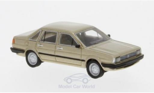 Volkswagen Santana 1/87 BoS Models metallico beige 1982 modellino in miniatura
