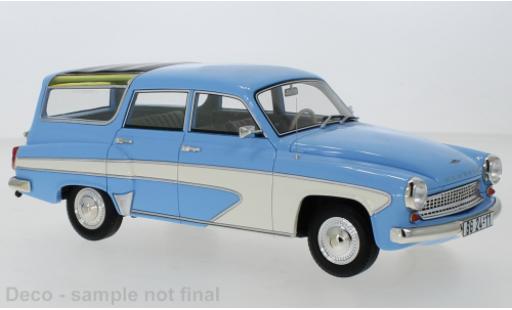Wartburg 312 1/18 BoS Models Camping Deluxe blu/bianco 1967 modellino in miniatura