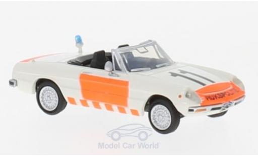 Alfa Romeo Spider 1/87 Brekina 2000 Fastback Rijkspolitie modellino in miniatura