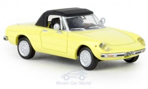 Alfa Romeo Spider 1/87 Brekina giallo 1969 geschlossen TD modellino in miniatura