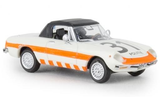 Alfa Romeo Spider 1/87 Brekina Politie 31 1969 geschlossen TD modellino in miniatura