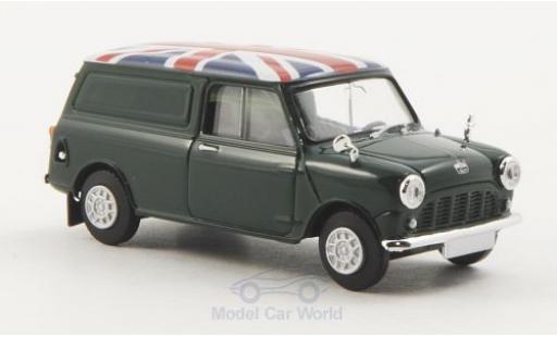 Austin Mini Van 1/87 Brekina verde Union Jack modellino in miniatura