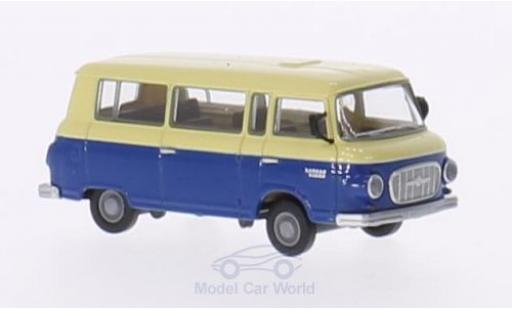Barkas B 1000 1/87 Brekina beige/blu Bus modellino in miniatura