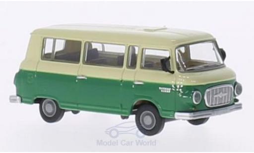 Barkas B 1000 1/87 Brekina Bus beige/verde modellino in miniatura
