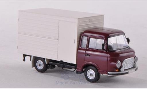 Barkas B 1000 1/87 Brekina Koffer rosso modellino in miniatura
