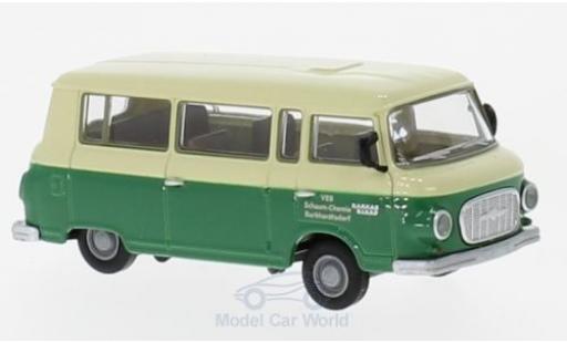 Barkas B1000 1/87 Brekina Bus VEB Schaum-Chemie Burkhardtsdorf modellino in miniatura