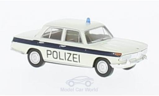 Bmw 2000 A 1/87 Brekina bianco/blu Polizei Solothurn modellino in miniatura