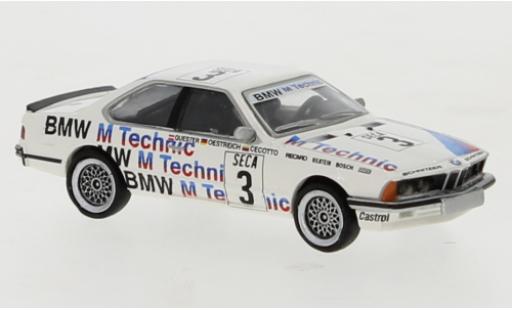 Bmw 635 1/87 Brekina CSi M Technik 1977 modellino in miniatura