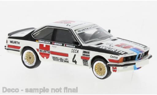 Bmw 635 1/87 Brekina CSi No.4 Würth 1984 modellino in miniatura