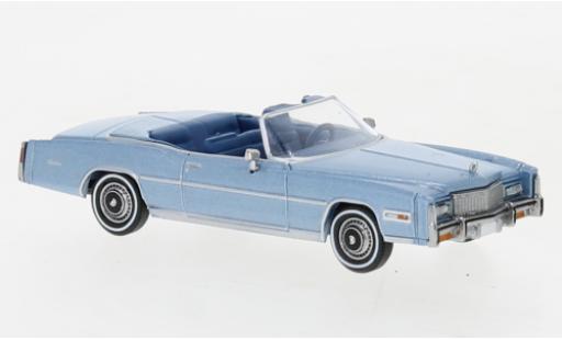Cadillac Eldorado 1/87 Brekina Convertibile metallise blu clair 1976 modellino in miniatura