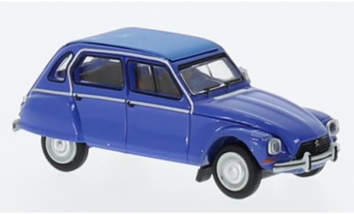 Citroen Dyane 1/87 Brekina blu 1976 modellino in miniatura