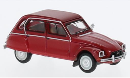 Citroen Dyane 1/87 Brekina rosso 1976 modellino in miniatura