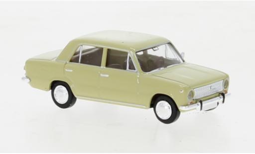 Fiat 124 1/87 Brekina beige 1966 modellino in miniatura