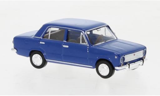 Fiat 124 1/87 Brekina blu 1966 modellino in miniatura