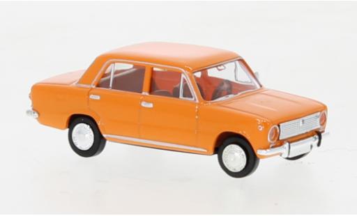 Fiat 124 1/87 Brekina orange 1966 modellino in miniatura