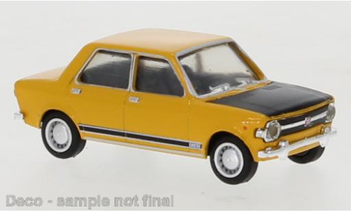 Fiat 128 1/87 Brekina giallo/nero 1969 modellino in miniatura