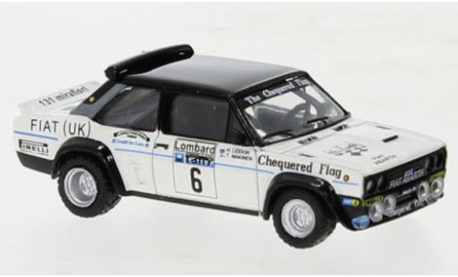 Fiat 131 1/87 Brekina Abarth No.6 UK RAC Rally 1977 modellino in miniatura