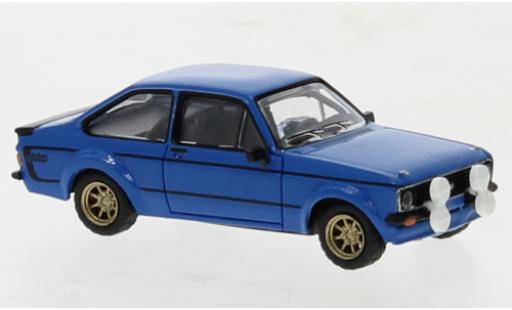 Ford Escort 1/87 Brekina RS 1800 blu 1976 modellino in miniatura