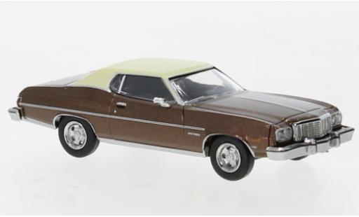 Ford Gran Torino 1/87 Brekina metallise brun/beige 1976 modellino in miniatura