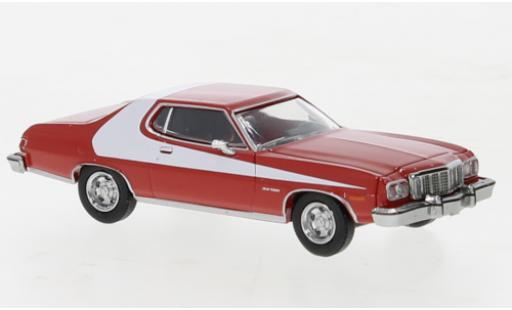 Ford Gran Torino 1/87 Brekina rosso/bianco 1976 modellino in miniatura