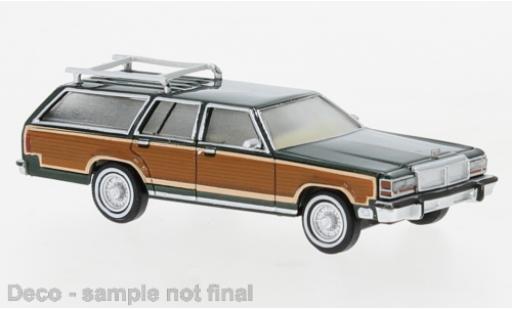 Ford LTD 1/87 Brekina Country Squire metallise verde/Dekor 1979 modellino in miniatura