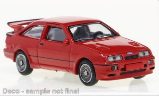 Ford Sierra 1/87 Brekina RS Cosworth rosso 1988 modellino in miniatura