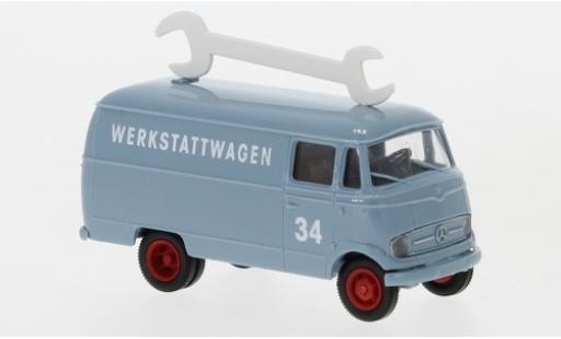 Mercedes CLA 1/87 Brekina L 319 fourgon blu clair Werkstattwagen 1956 modellino in miniatura