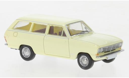 Opel Kadett 1/87 Brekina B Caravan giallo clair 1965 modellino in miniatura