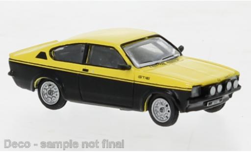Opel Kadett 1/87 Brekina C GT/E giallo clair/nero 1974 modellino in miniatura