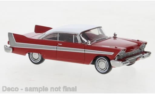 Plymouth Fury 1/87 Brekina rosso/bianco 1958 modellino in miniatura