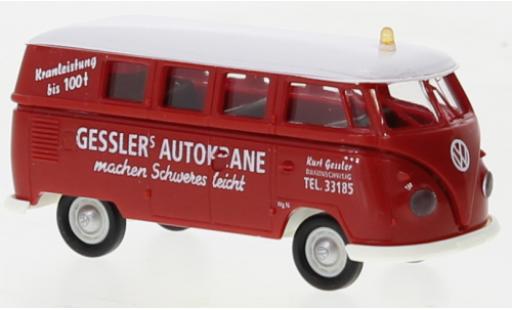 Volkswagen T1 1/87 Brekina b camionnette Gesslers Gesslers chariot-grue 1960 modellino in miniatura