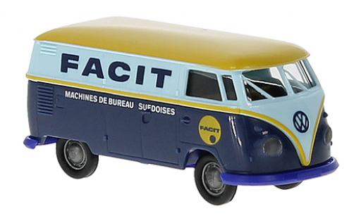 Volkswagen T1 1/87 Brekina b fourgon Facit 1960 modellino in miniatura