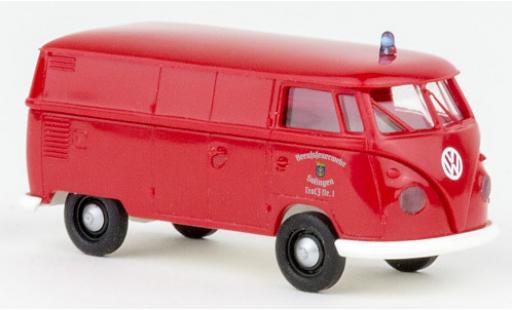 Volkswagen T1 1/87 Brekina b fourgon pompiers Solingen 1960 modellino in miniatura