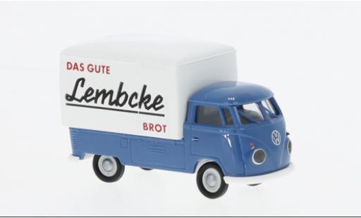 Volkswagen T1 1/87 Brekina b Großraum-wagon conteneur Lembcke Brot 1960 modellino in miniatura
