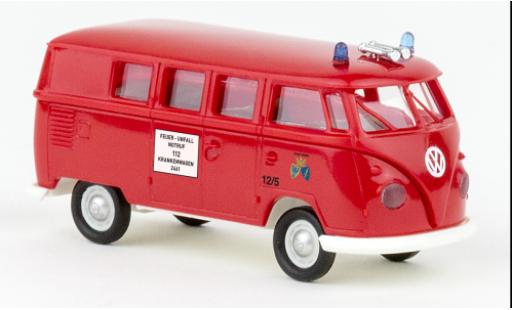 Volkswagen T1 1/87 Brekina b Kombi Feuerwehr Essen 1960 modellino in miniatura