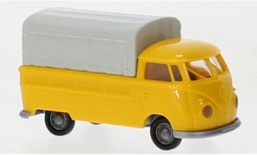 Volkswagen T1 1/87 Brekina b plateforme giallo 1960 modellino in miniatura
