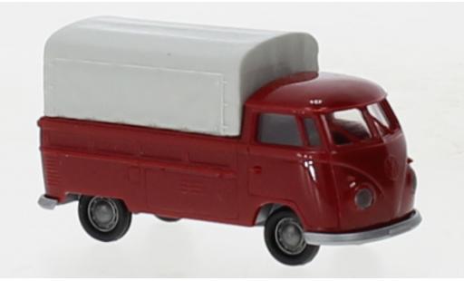 Volkswagen T1 1/87 Brekina b plateforme rosso foncé 1960 modellino in miniatura