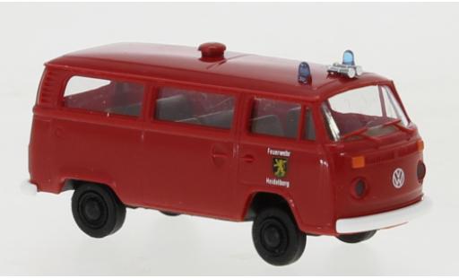 Volkswagen T2 1/87 Brekina camionnette pompiers Heidelberg 1972 modellino in miniatura