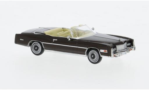 Cadillac Eldorado 1/87 Brekina Cabriolet metallise braun 1976 1:87 modellino in miniatura