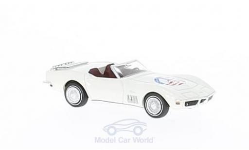 Chevrolet Corvette C3 1/87 Brekina C3 Cabriolet bianco/Dekor Peace modellino in miniatura