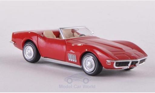 Chevrolet Corvette 1/87 Brekina (C3) Convertibile rosso modellino in miniatura