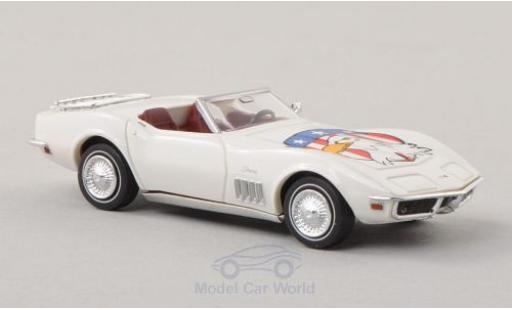 Chevrolet Corvette C3 1/87 Brekina C3 Convertibile bianco/Dekor American Eagle modellino in miniatura