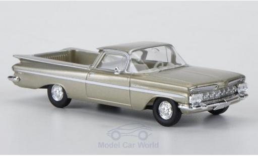 Chevrolet El Camino 1/87 Brekina metallico beige/bianco modellino in miniatura
