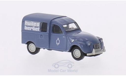Citroen 2CV 1/87 Brekina Kastenente Huiles Berliet modellino in miniatura
